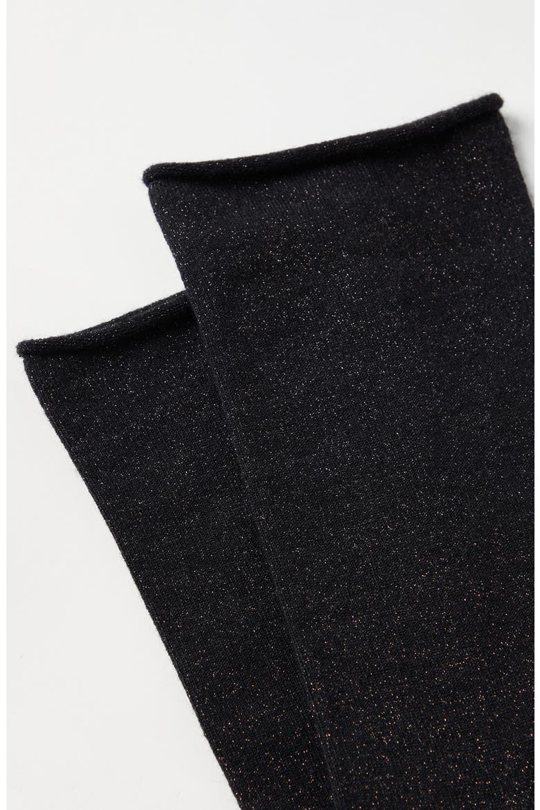 Cashmere knit socks, Alternate, color, Charcoal