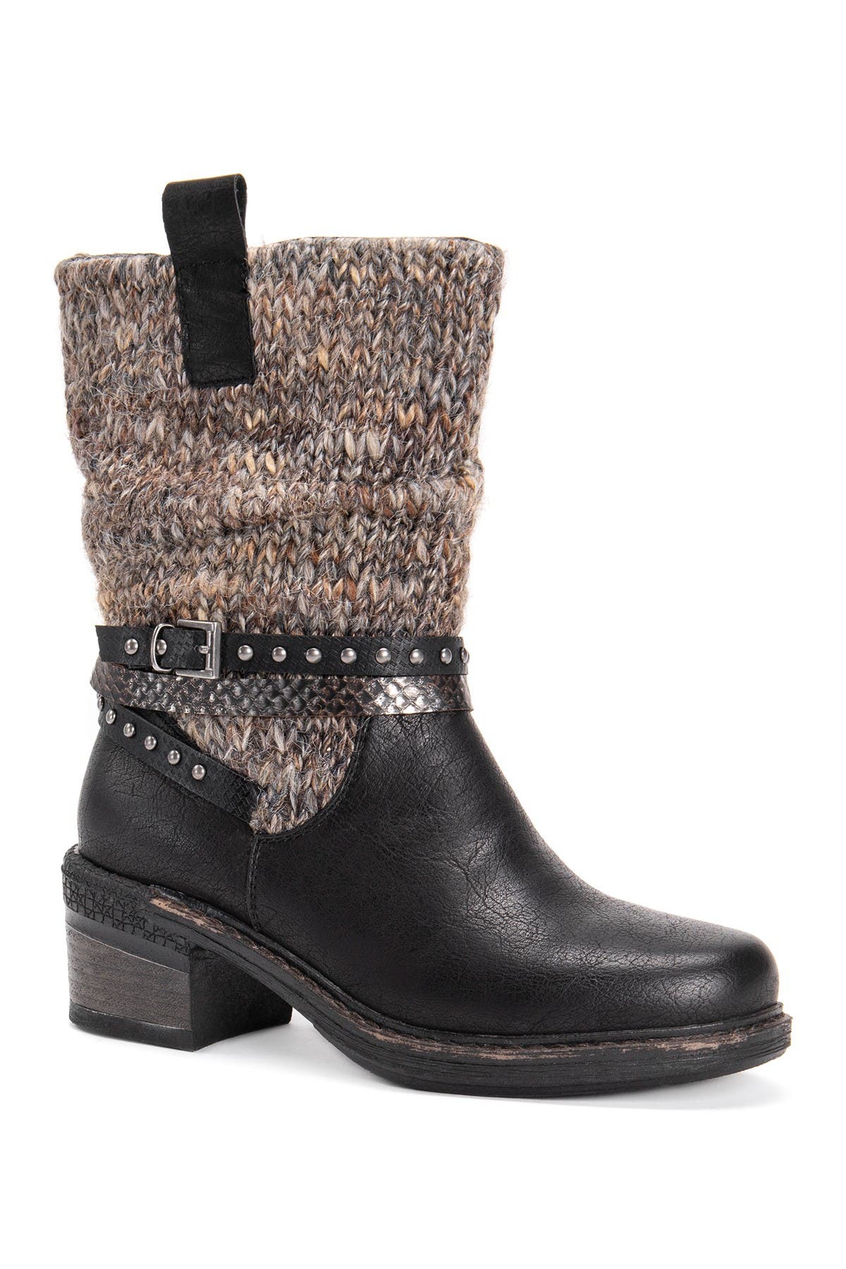 MUK LUKS Kim Block Heel Boot, Main, color, 