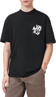 AllSaints Orlando Logo Oversize Graphic T-Shirt