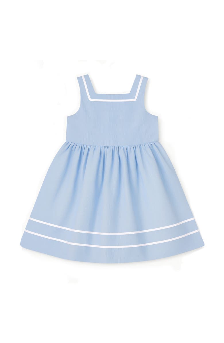 Florence Eiseman Pincord Dress, Main, color, Blue/White