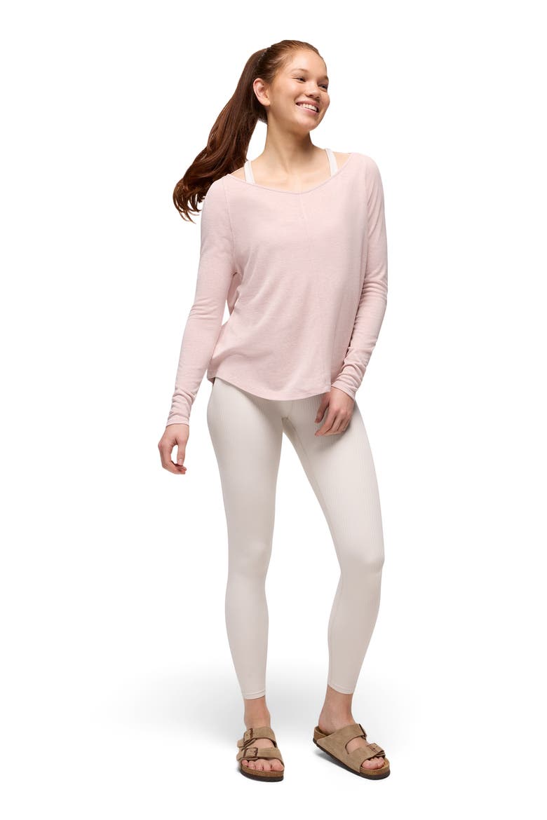 Luxara Rib Leggings, Alternate, color, ALMOND