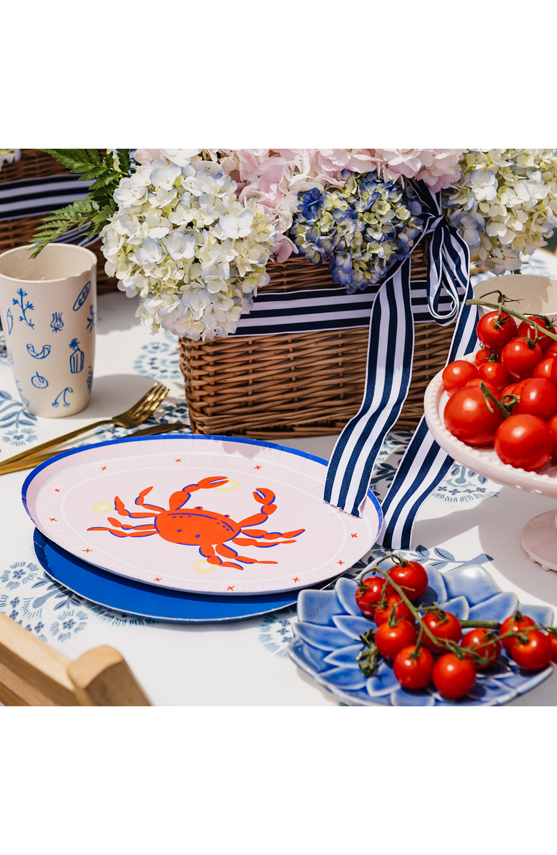 Jollity 
Co. Le Dinner Crab Platter Plates, Main, color, Assorted Pre-Pack