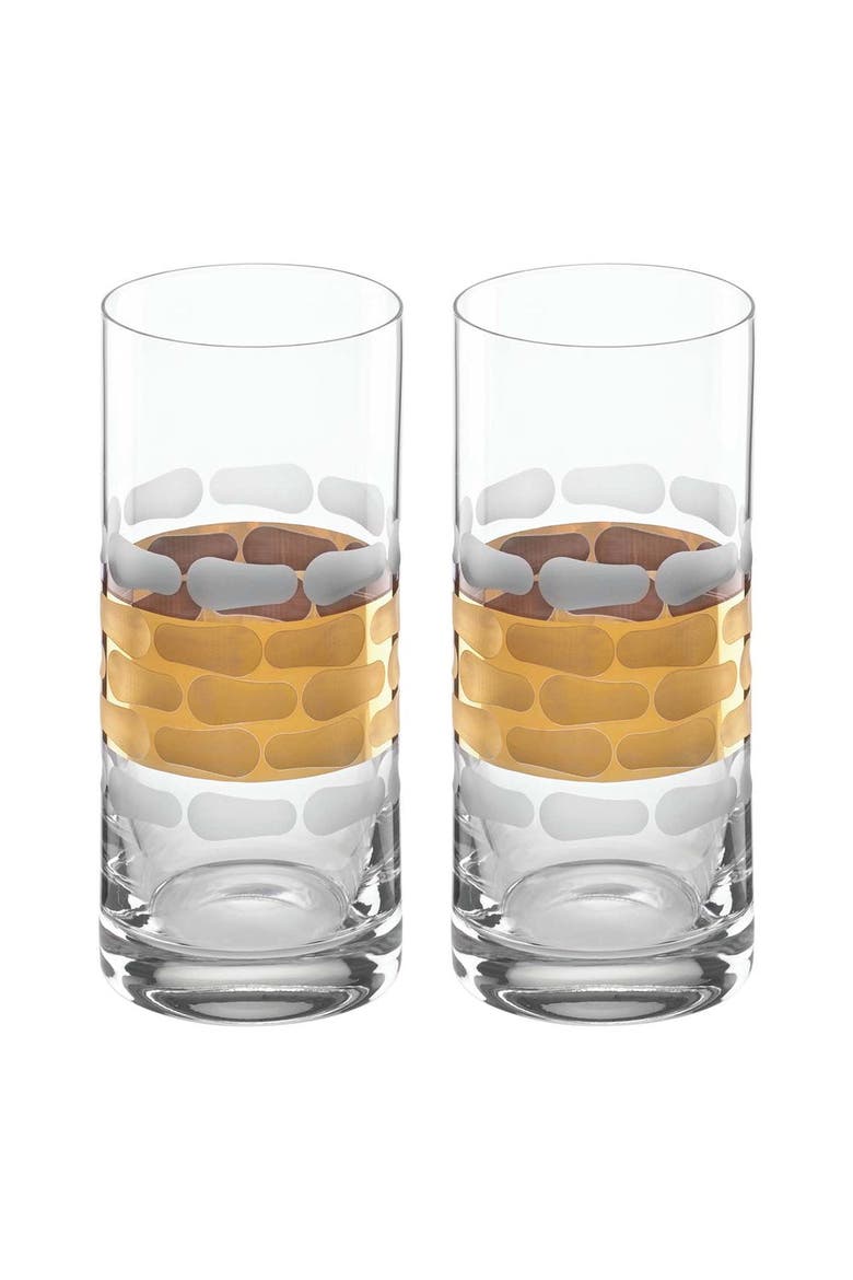 Truro Gold Highball Set of 2, Main, color, clear/gold