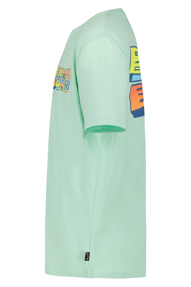 Kids' Wonky Cotton Graphic T-Shirt, Alternate, color, DUSTY GREEN