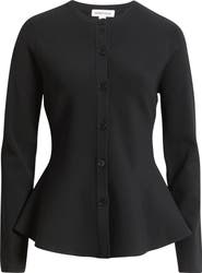 Nordstrom Flared Crewneck Cardigan