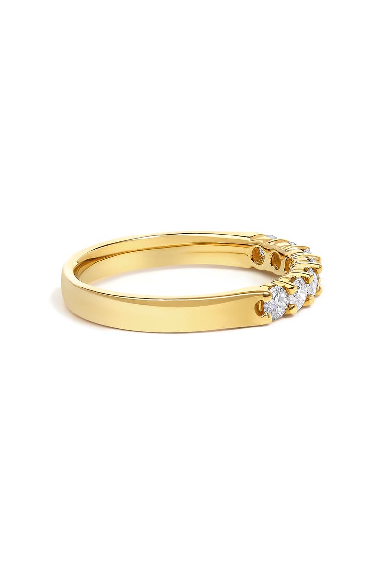 14K Gold 1/2 Ctw Diamond 7 Stone Band Ring, Alternate, color, Yellow Gold