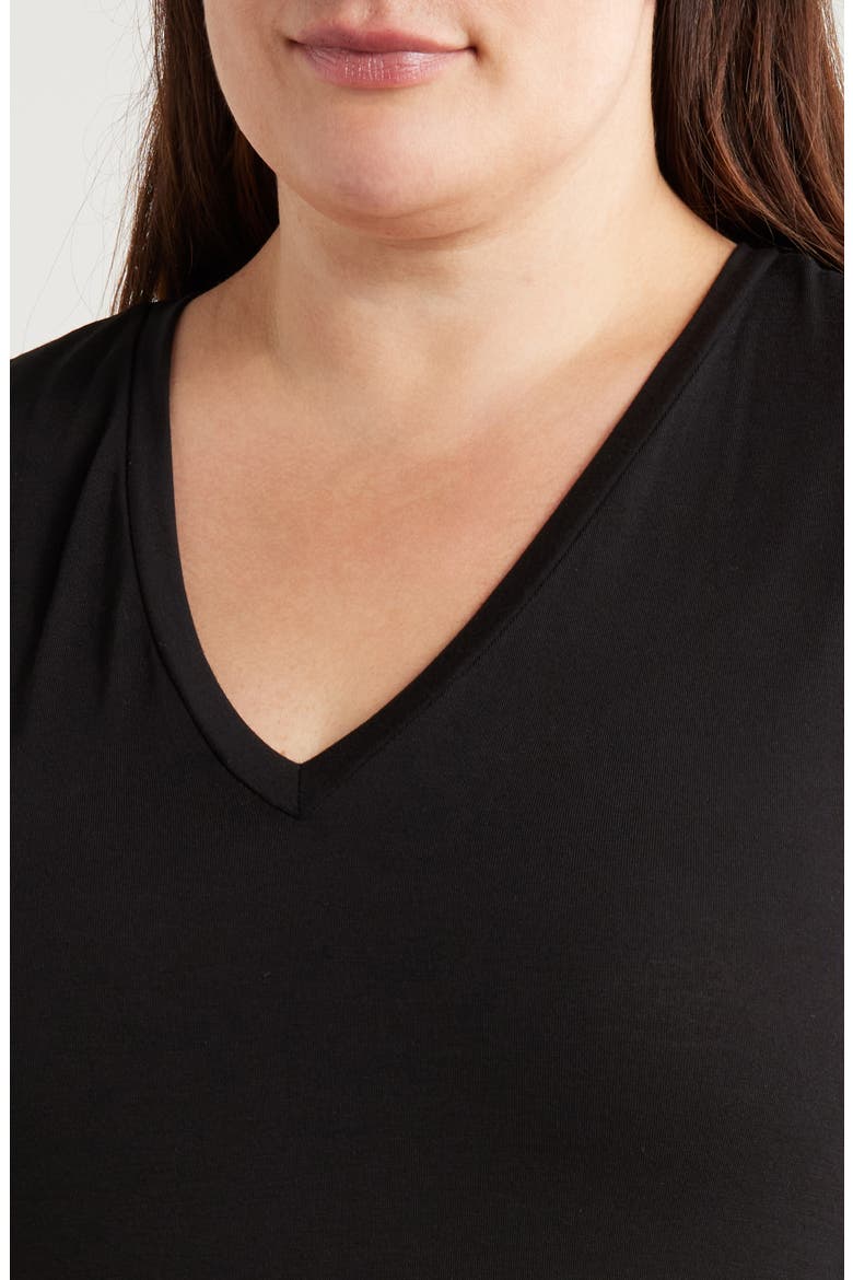 V-Neck Jersey Tank, Alternate, color, BLACK