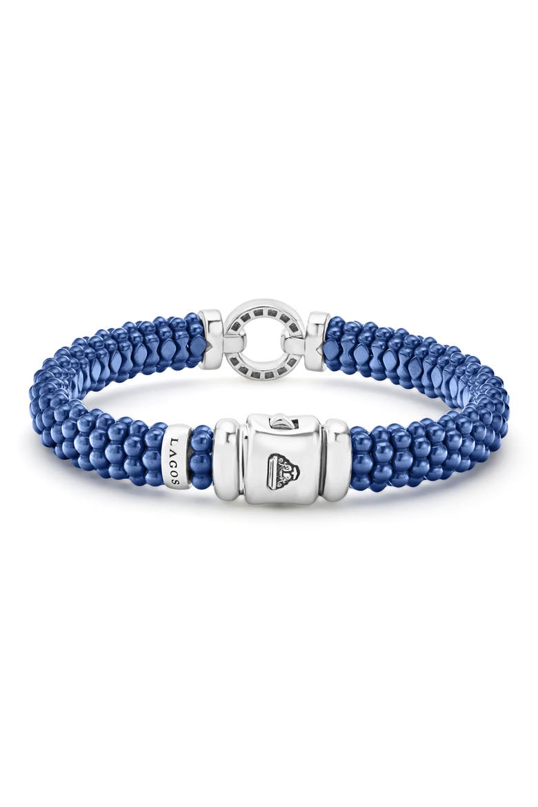 Blue Caviar Diamond & Ceramic Rope Bracelet, Alternate, color, MARINE