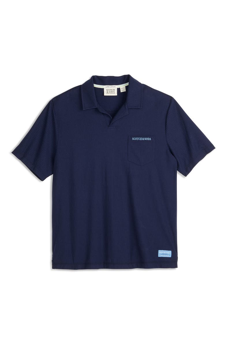 Scotch & Soda Johnny Collar Pocket Polo, Main, color, Maritime Blue