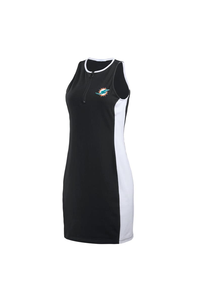 WEAR by Erin Andrews Women's WEAR by Erin Andrews Black Miami Dolphins Bodyframing Tank Dress, Alternate, color, Black