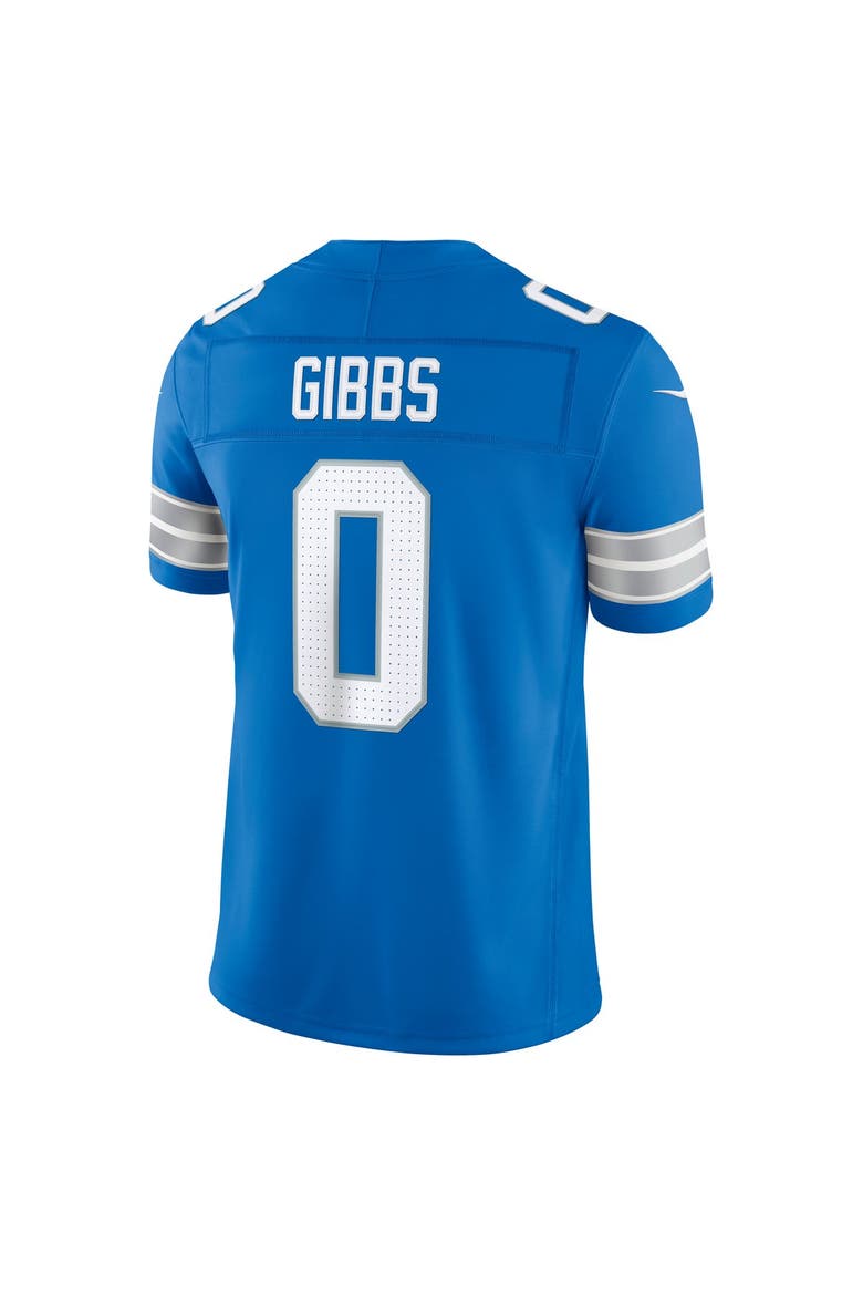 Men's Nike Jahmyr Gibbs Blue Detroit Lions Team Vapor F.U.S.E. Stitched Limited Jersey, Alternate, color, Blue