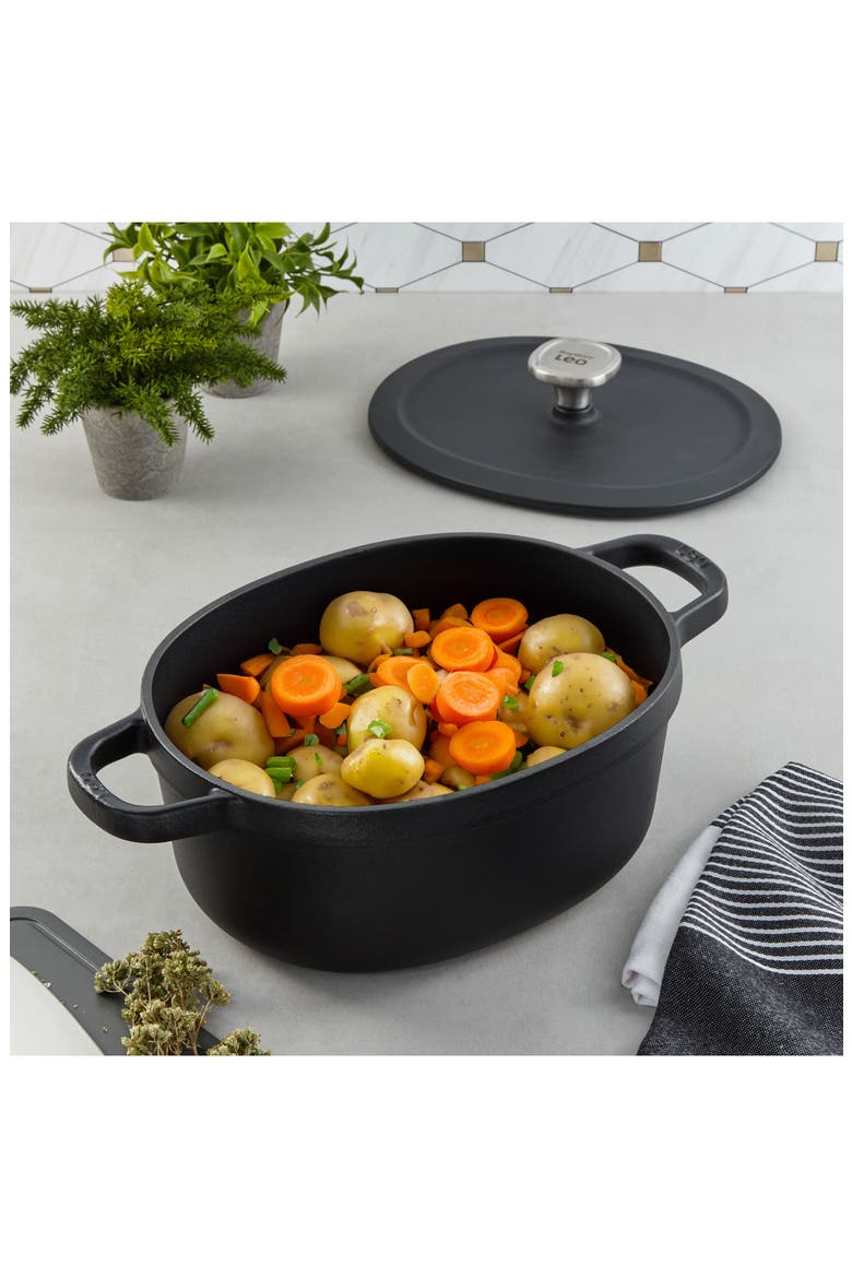 Leo Graphite 4-Piece Cookware Set, Alternate, color, BLACK