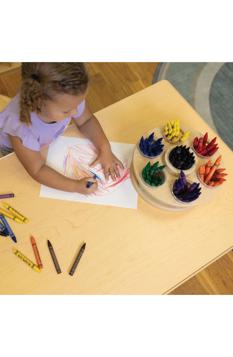 Kaplan Early Learning Company Jumbo Size Crayons Class Pack - 200 Total, 8 Colors, Alternate, color, White