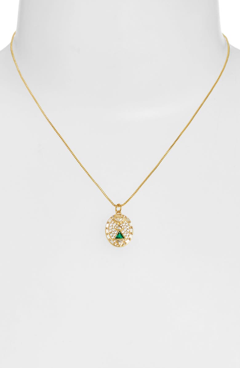 Nordstrom Cubic Zirconia Pendant Necklace, Alternate, color, 