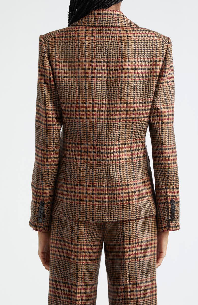 Veronica Beard Aire Houndstooth Check Wool Dickey Jacket, Alternate, color, 