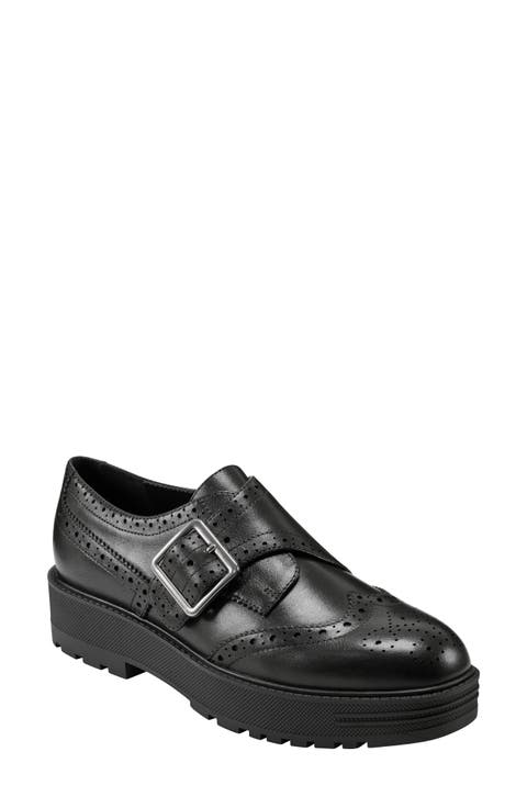 Remona Wingtip Monk Strap Platform Loafer (Women)