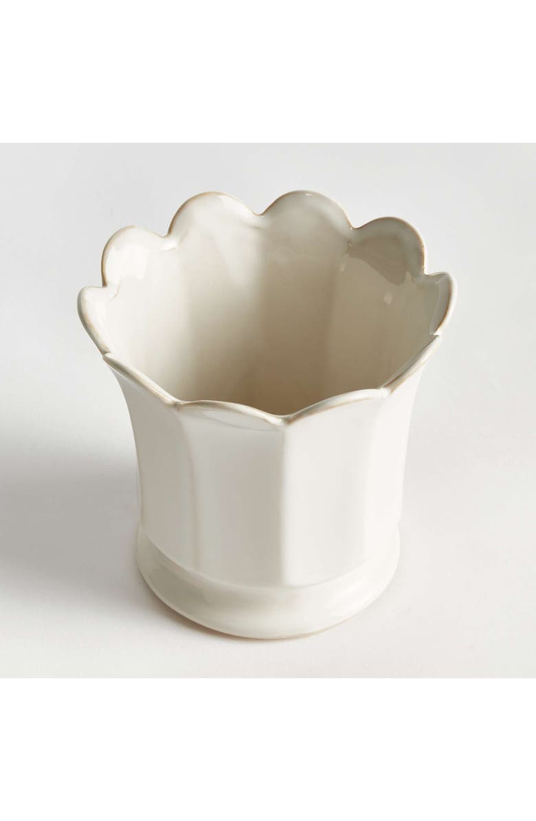 Napa Home & Garden Maline Footed  Pot, Alternate, color, White