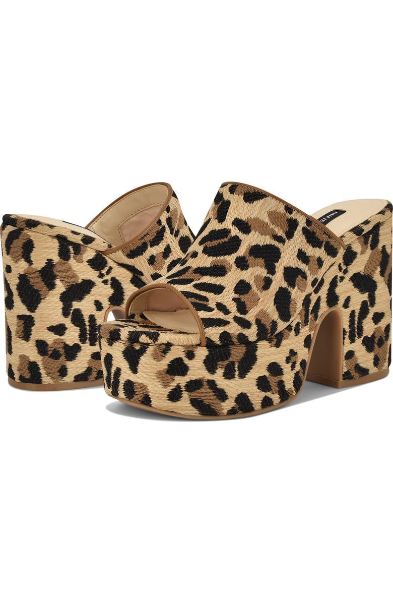 Nine West Olley Platform Slide Sandal, Alternate, color,