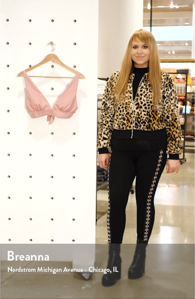 Textured Plunge Bikini Top, sales video thumbnail