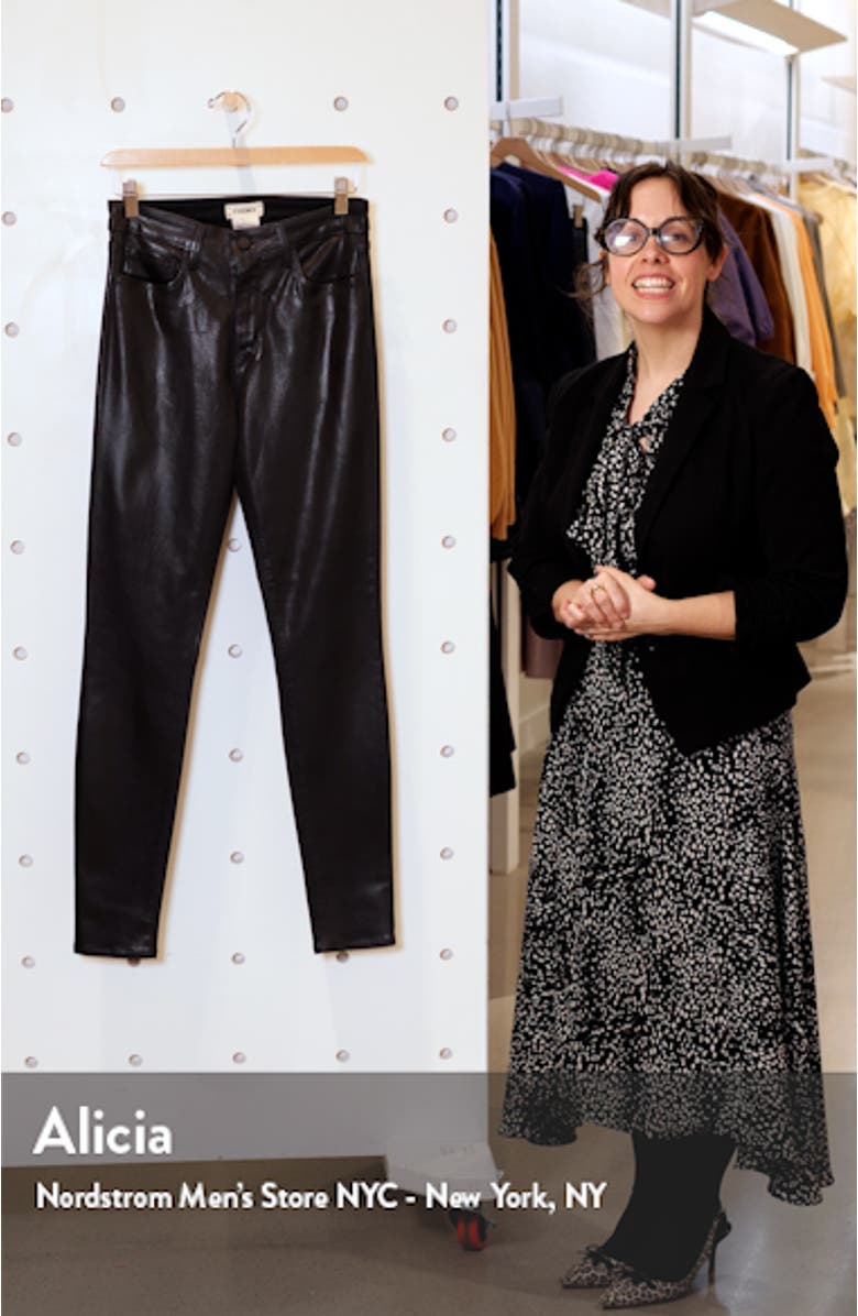 Marguerite Coated High Waist Skinny Jeans, sales video thumbnail