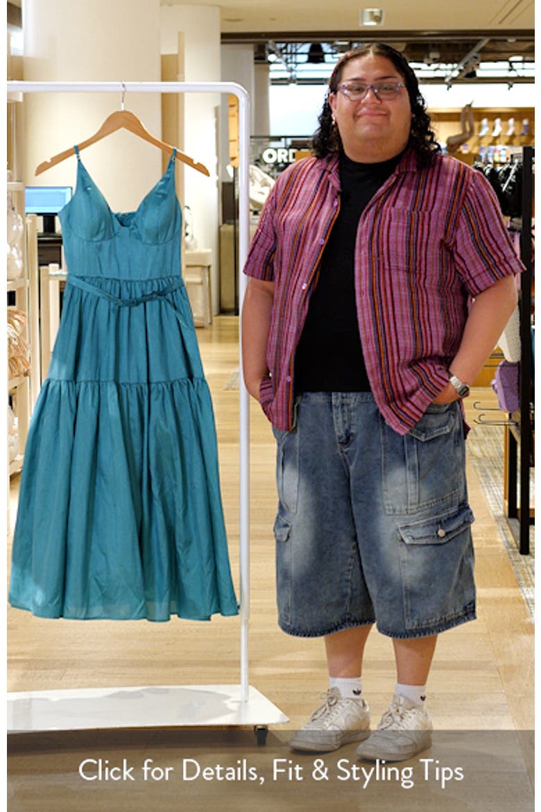 Belted Bustier Tiered Dress video