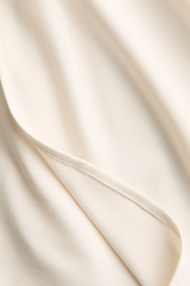 Cape-detail Crêpe Top, Alternate, color, Cream