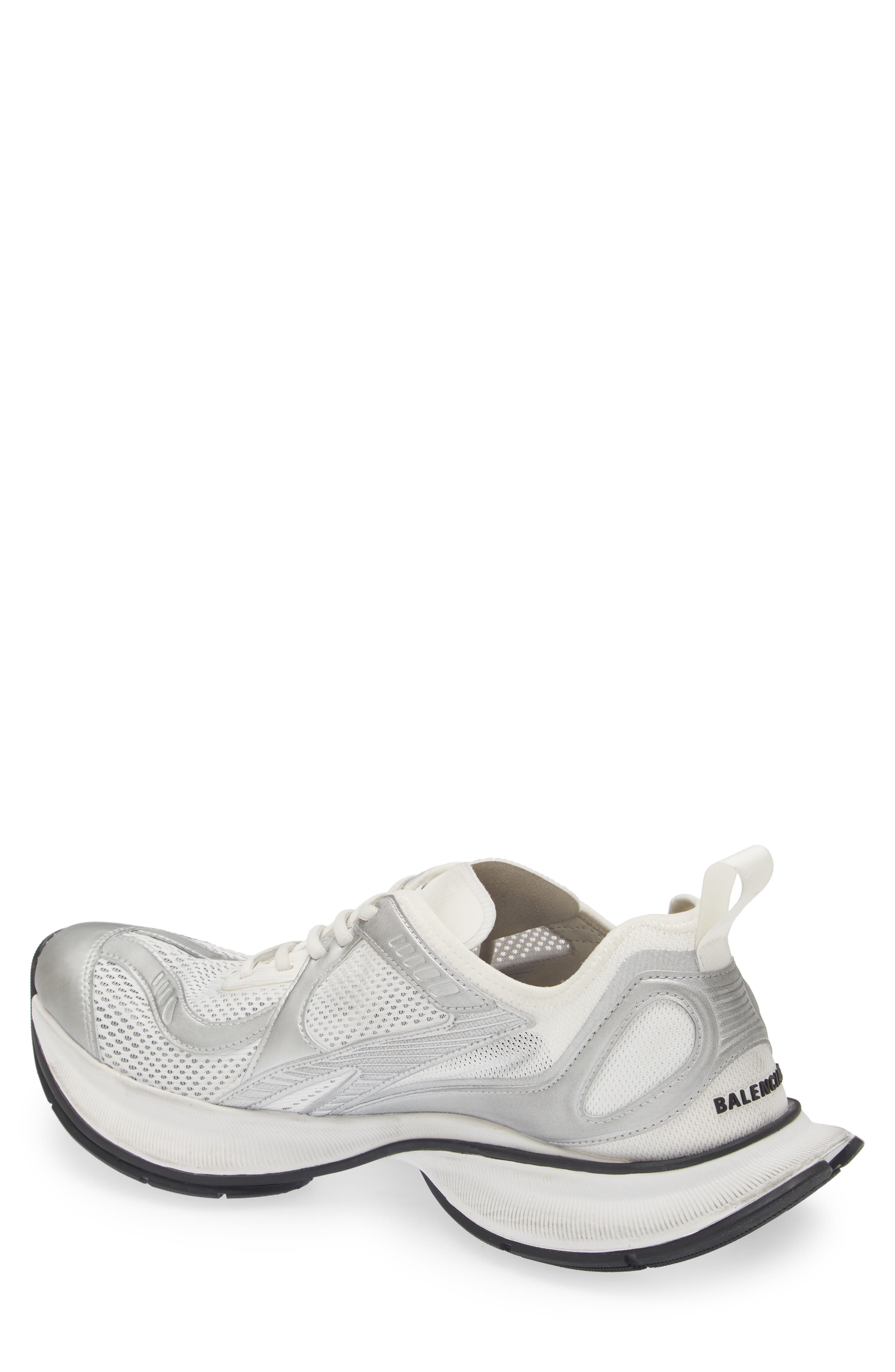 Balenciaga Circuit Sneaker, Alternate, color, White/ Silver