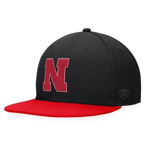 Men's Top of the World Black Nebraska Huskers Fitted Hat