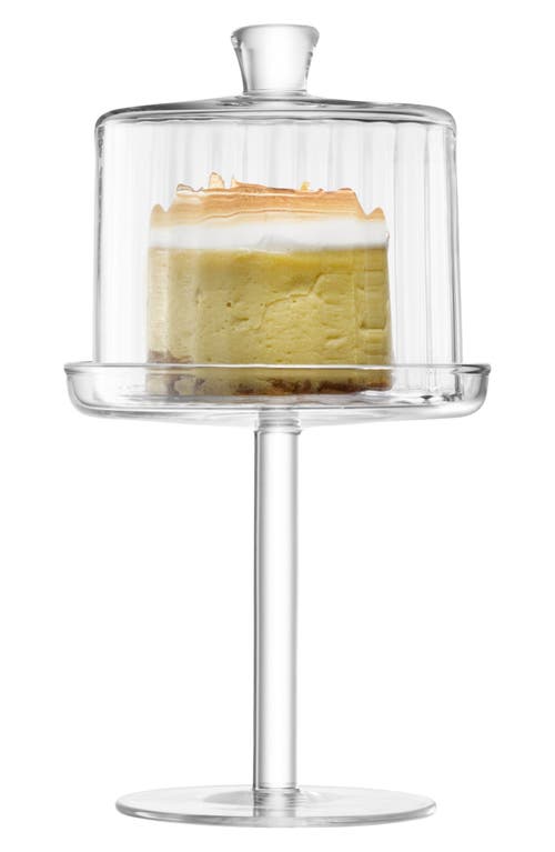 Lsa Gio Cake Dome Stand In Transparent