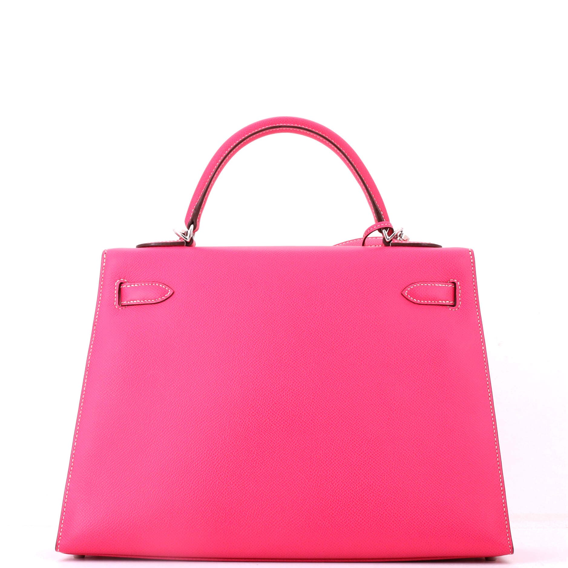 Pre-Owned Hermes Kelly Handbag Pink Epsom with Palladium Hardware 32, Alternate, color, Rose Tyrien