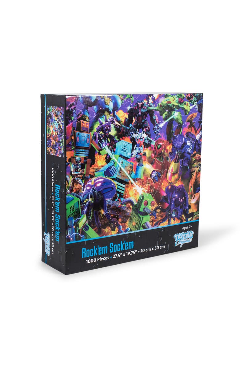 Toynk Rockem Sockem Mecha Robot Puzzle For Adults And Kids | 1000 Piece Jigsaw Puzzle, Main, color, Red