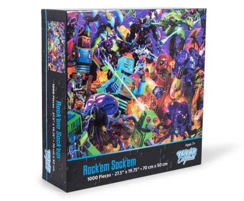 Rockem Sockem Mecha Robot Puzzle For Adults And Kids | 1000 Piece Jigsaw Puzzle