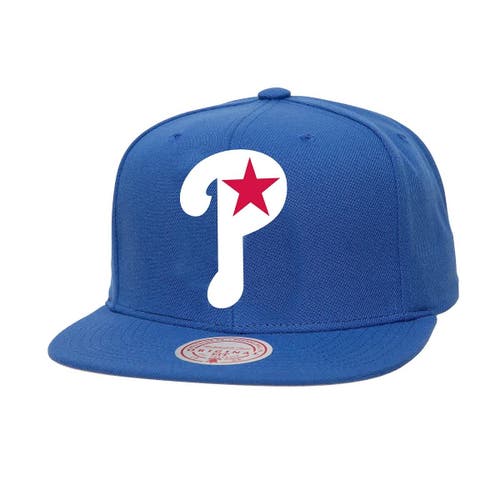 Mitchell & Ness Royal Philadelphia Phillies Cooperstown Collection Basic Flip Snapback Hat