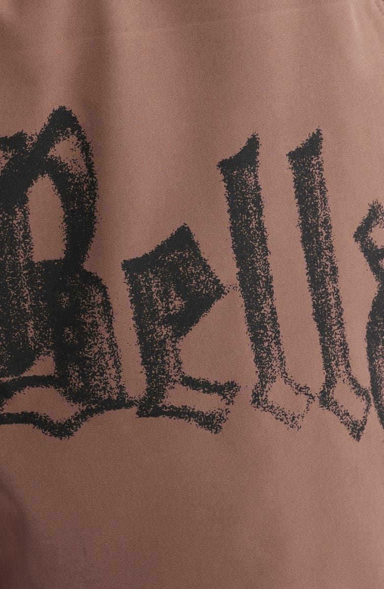 SANTO STUDIO Tempo Ciao Bella Tech Performance Drawstring Shorts, Alternate, color, Espresso