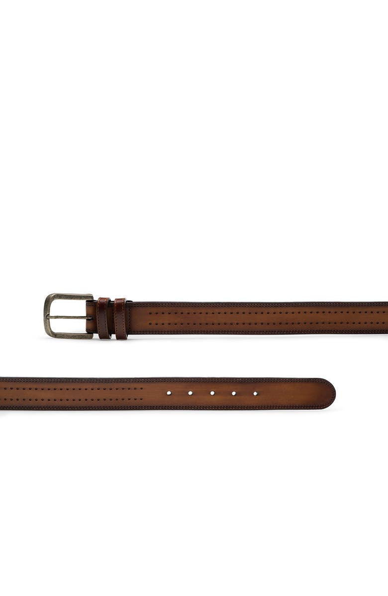 Wayne Perforated Leather Belt