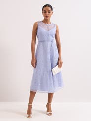 Phase Eight Sakura Floral Embroidered Lace Dress