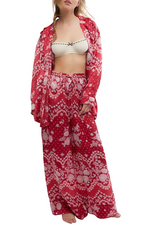 Free People Dreamy Days Print Pajamas In Multi