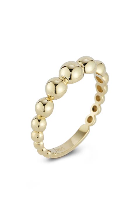 14K Gold Gradient Bubble Ring