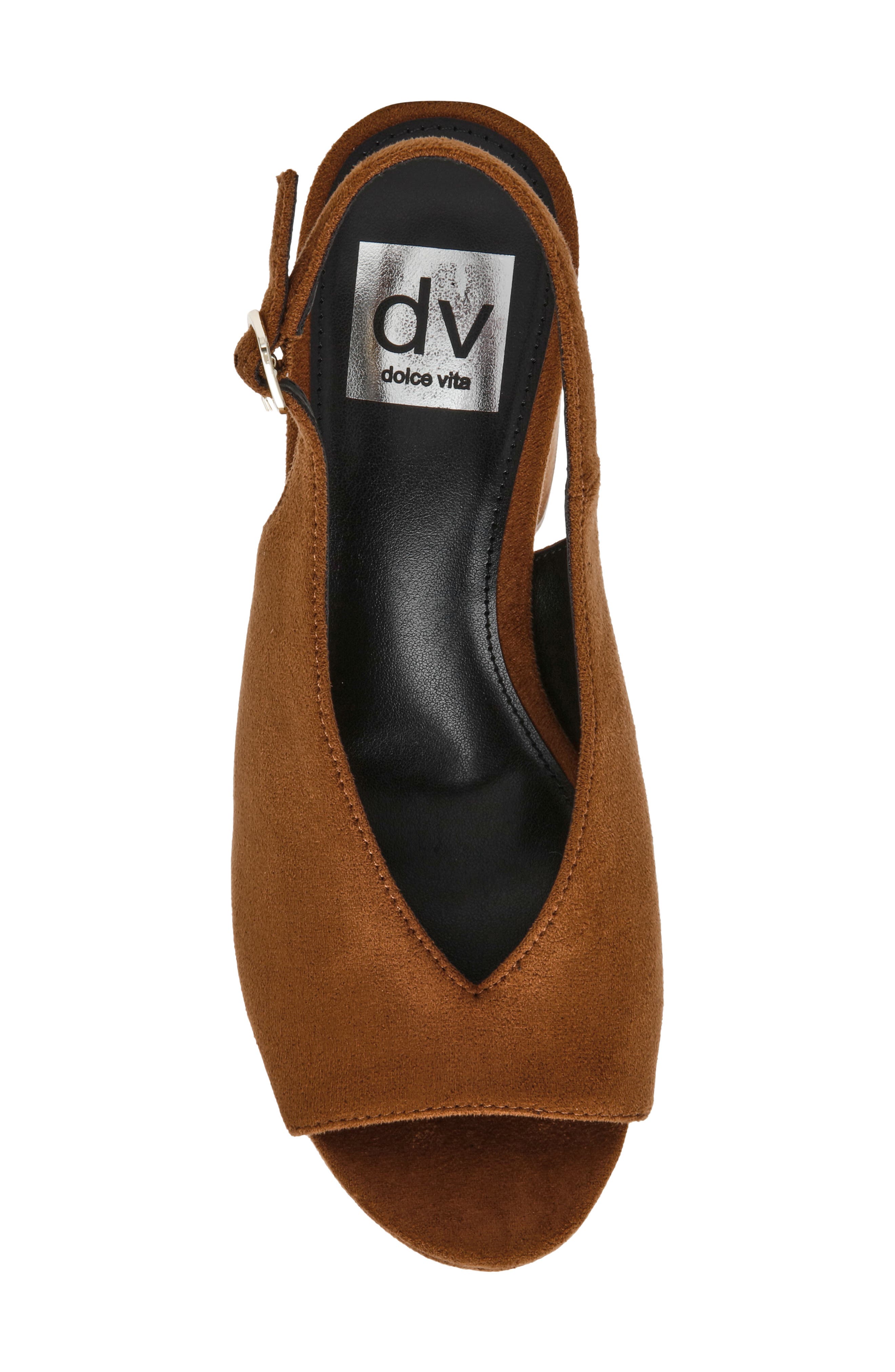 Wildan Slingback Platform Sandal, Alternate, color, CHESTNUT