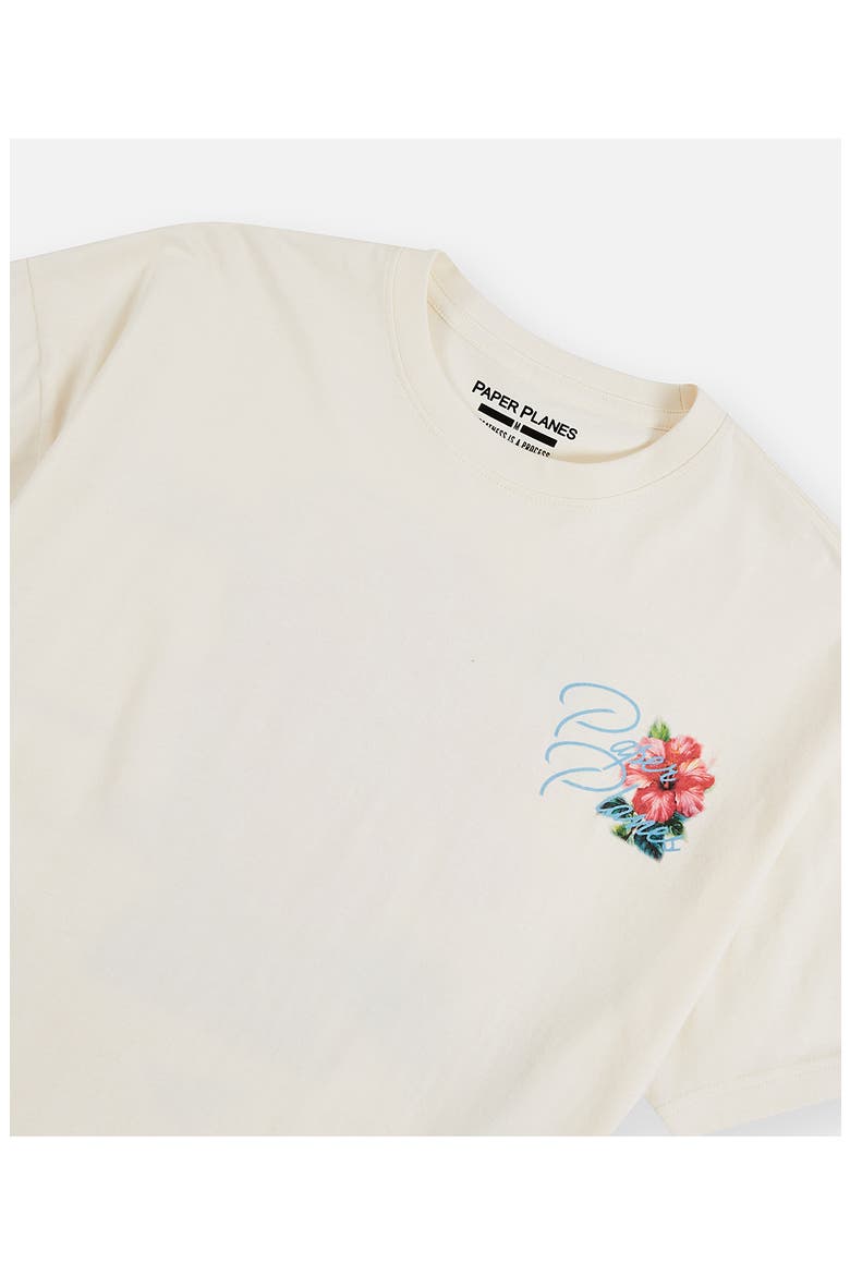 Flower Graphic T-Shirt, Alternate, color, EGGSHELL