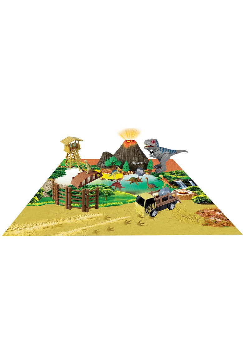 Prehistoric Times Large Dinosaur Park W/ Walking Trex  3+, Main, color, Multicolored