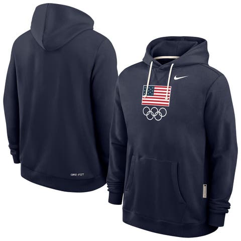 Men's Nike Navy Team USA Standard Issue Dri-FIT Hoodie