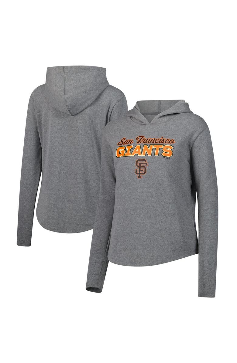 FANATICS Women's Fanatics  Heather Gray San Francisco Giants Fleece Pullover Hoodie, Main, color, 