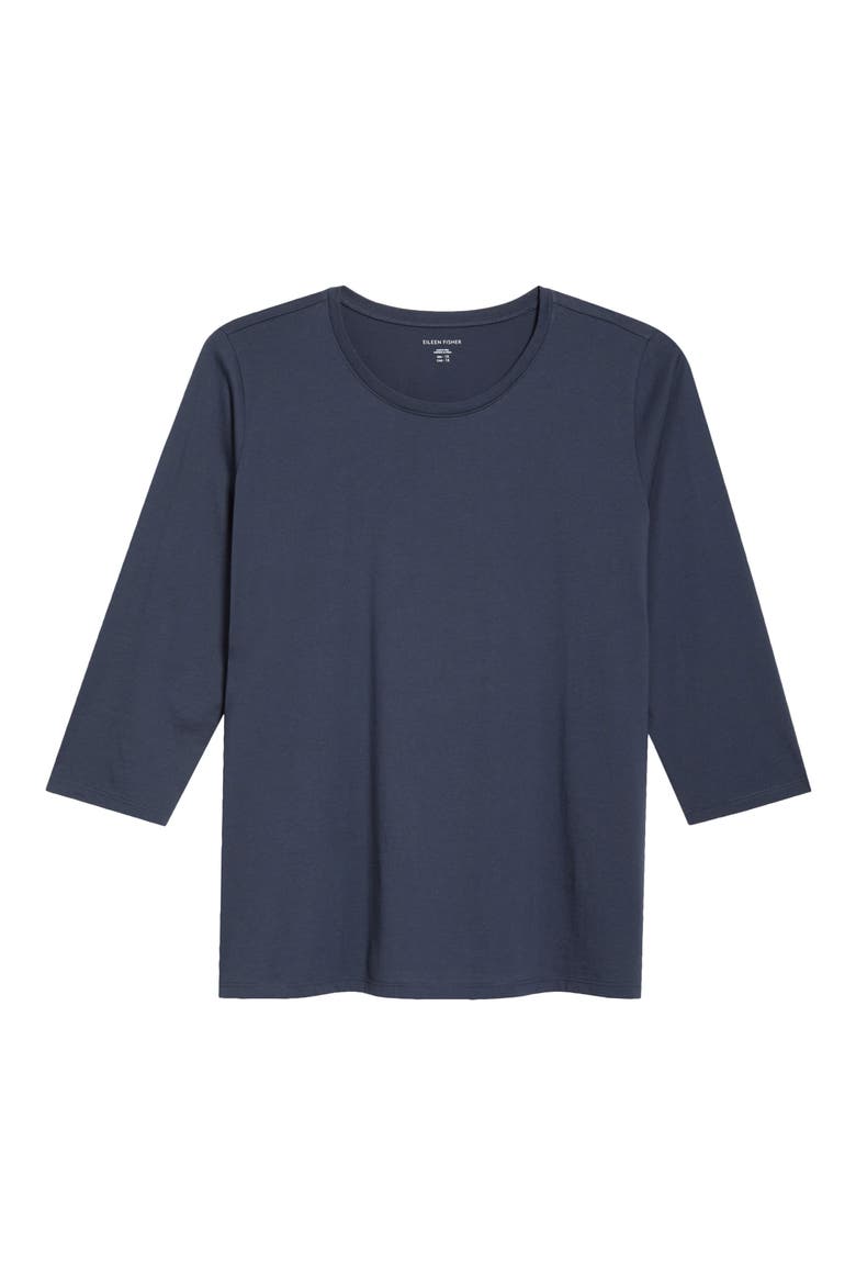 Organic Cotton Top, Alternate, color, MARITIME