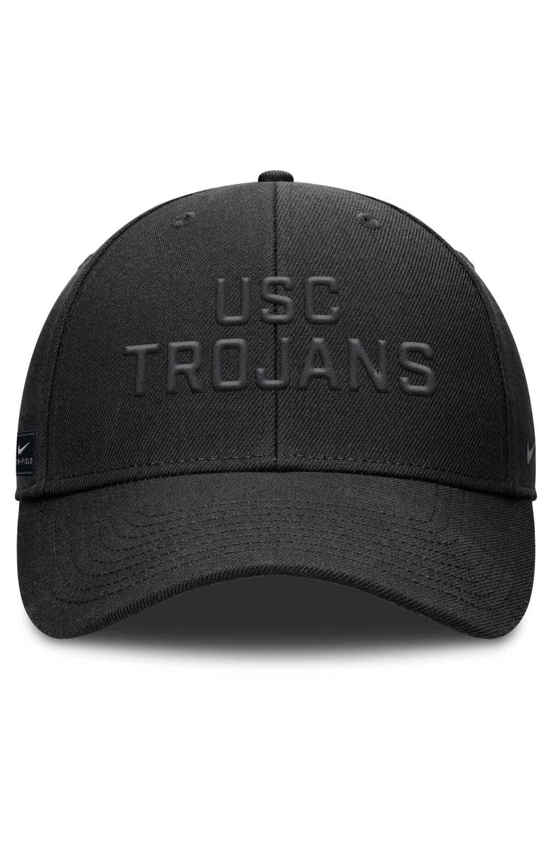 Nike Men's Nike Black USC Trojans Rise Practice Adjustable Hat, Alternate, color,