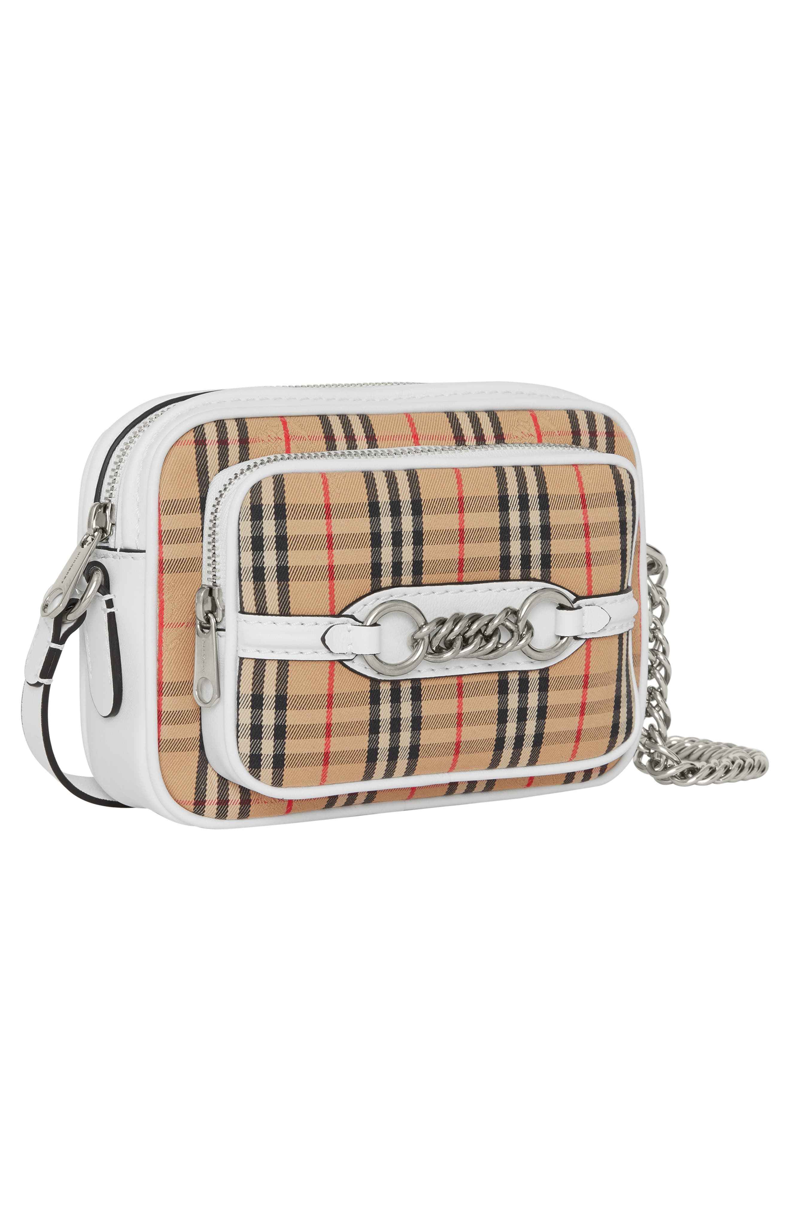 Burberry Vintage Check Link Crossbody Camera Bag, Alternate, color, 