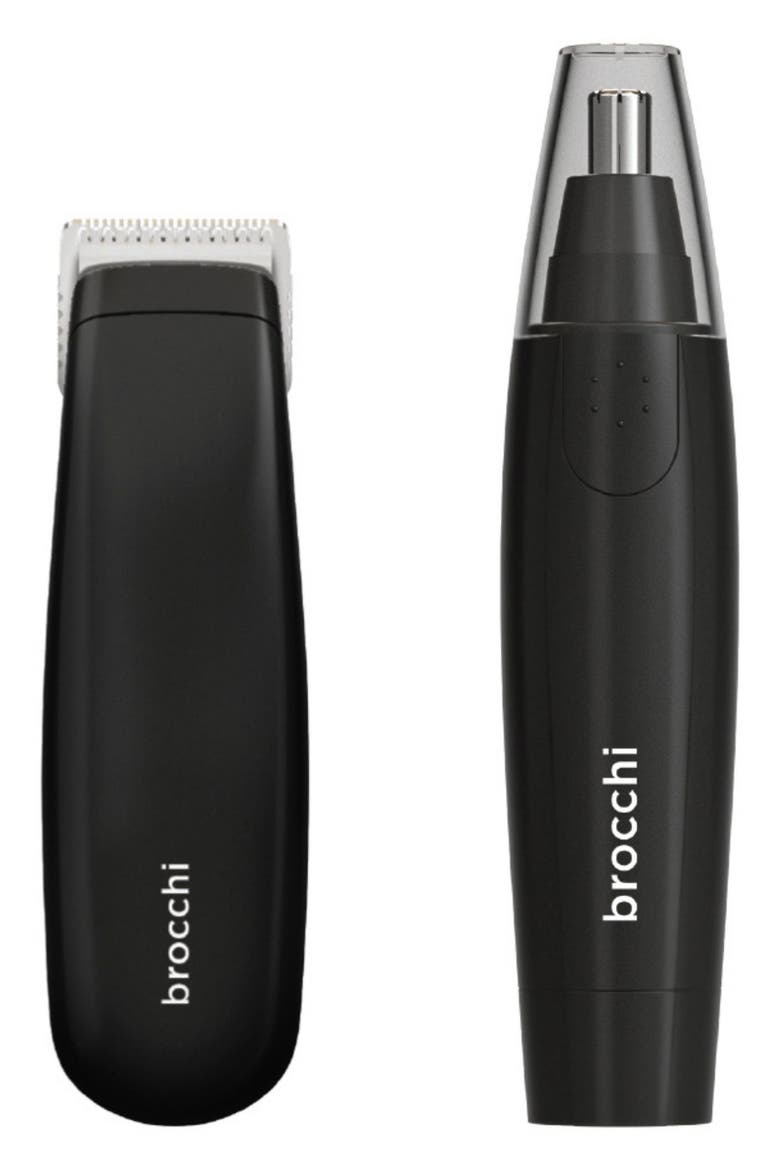 Edge Duo Cordless Nose & Hair Trimmer Set, Main, color, BLACK