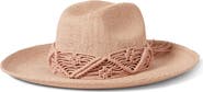 Brixton Matteo Macramé Accent Straw Hat