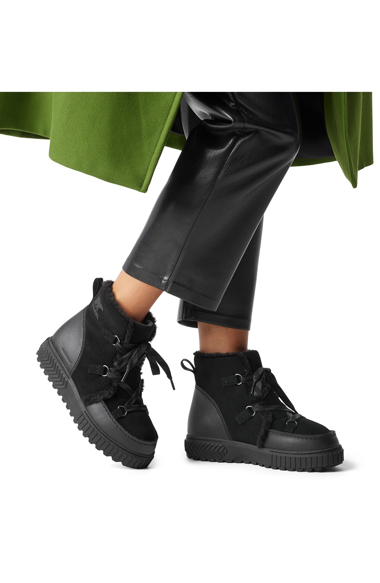 SOREL One Ave<sup>™</sup> Alpine Faux Fur Trim Waterproof Boot, Alternate, color, 