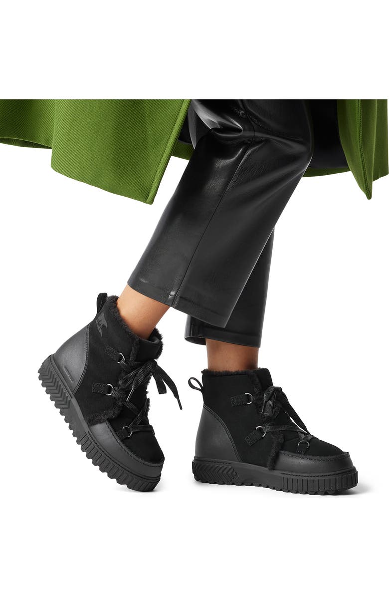 SOREL One Ave<sup>™</sup> Alpine Faux Fur Trim Waterproof Boot, Alternate, color,